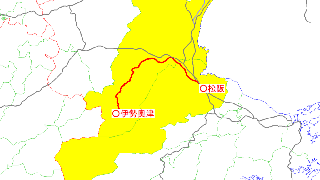 名松線と沿線自治体