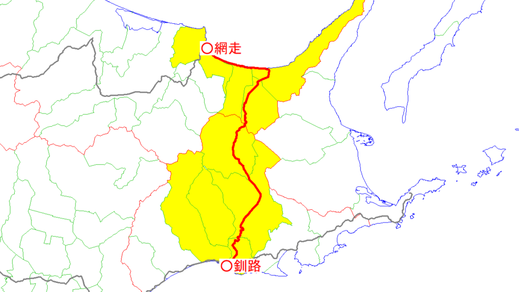 釧網本線と沿線自治体