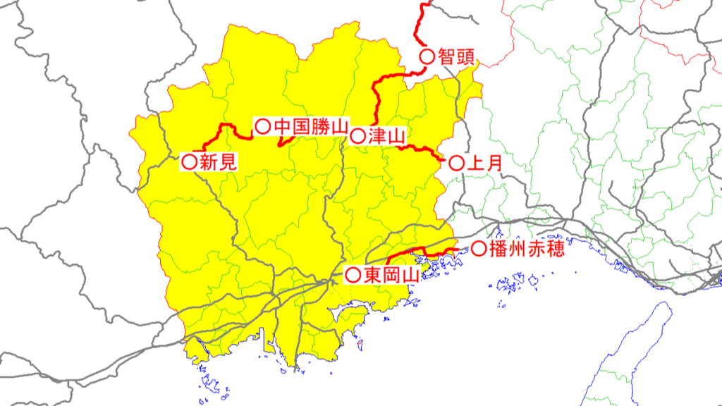 岡山県で協議を進めるJRローカル線と沿線自治体