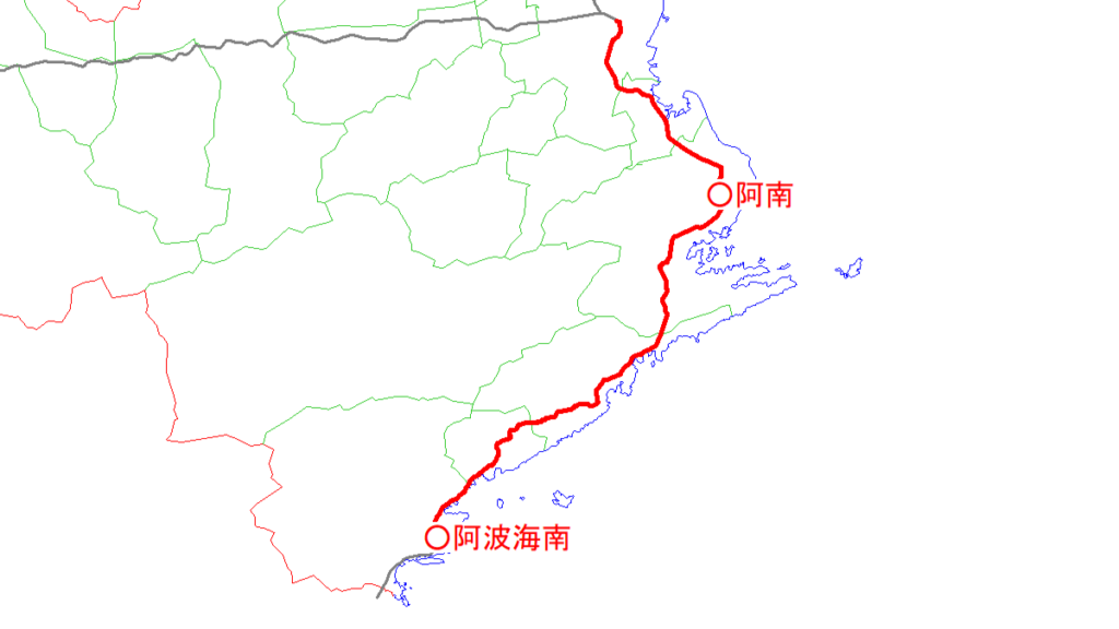 牟岐線と沿線自治体