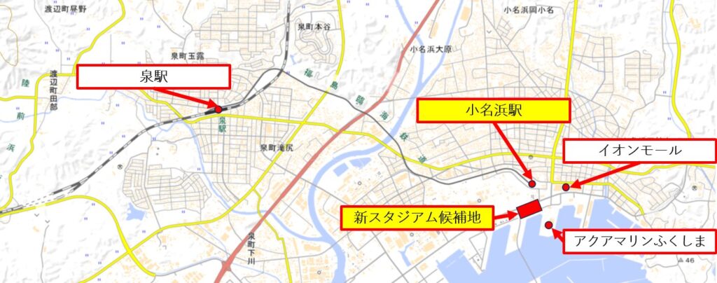 福島臨海鉄道の周辺地図