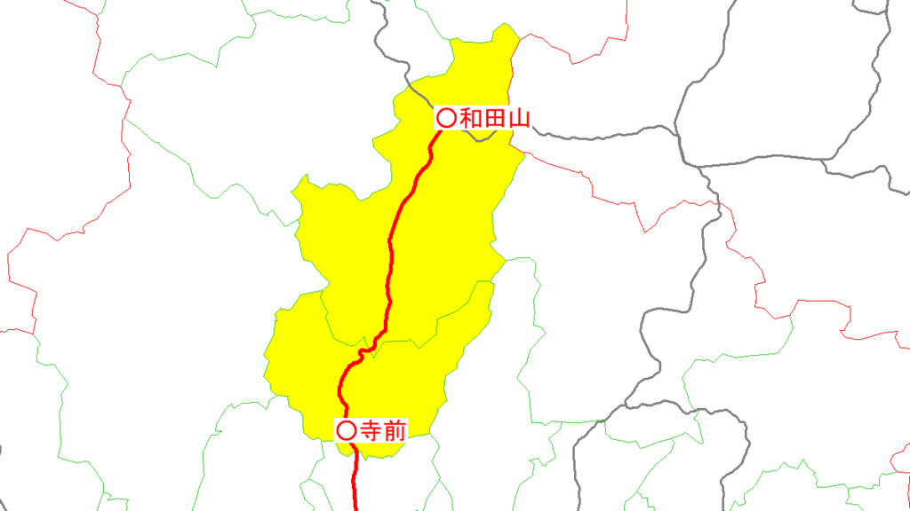 播但線と沿線自治体